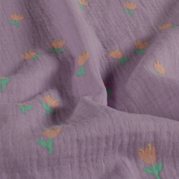 Badeponcho aus Musselin "Gemustert" - Milli Wonka