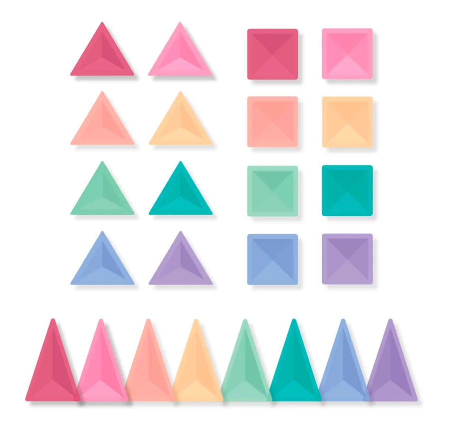Magnetbausteine pastell - 32 Teile - Connetix