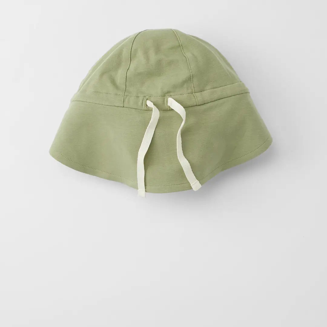 Wendbarer Sonnenhut UPF 50+ olive green/Sandy Beach - Cloby