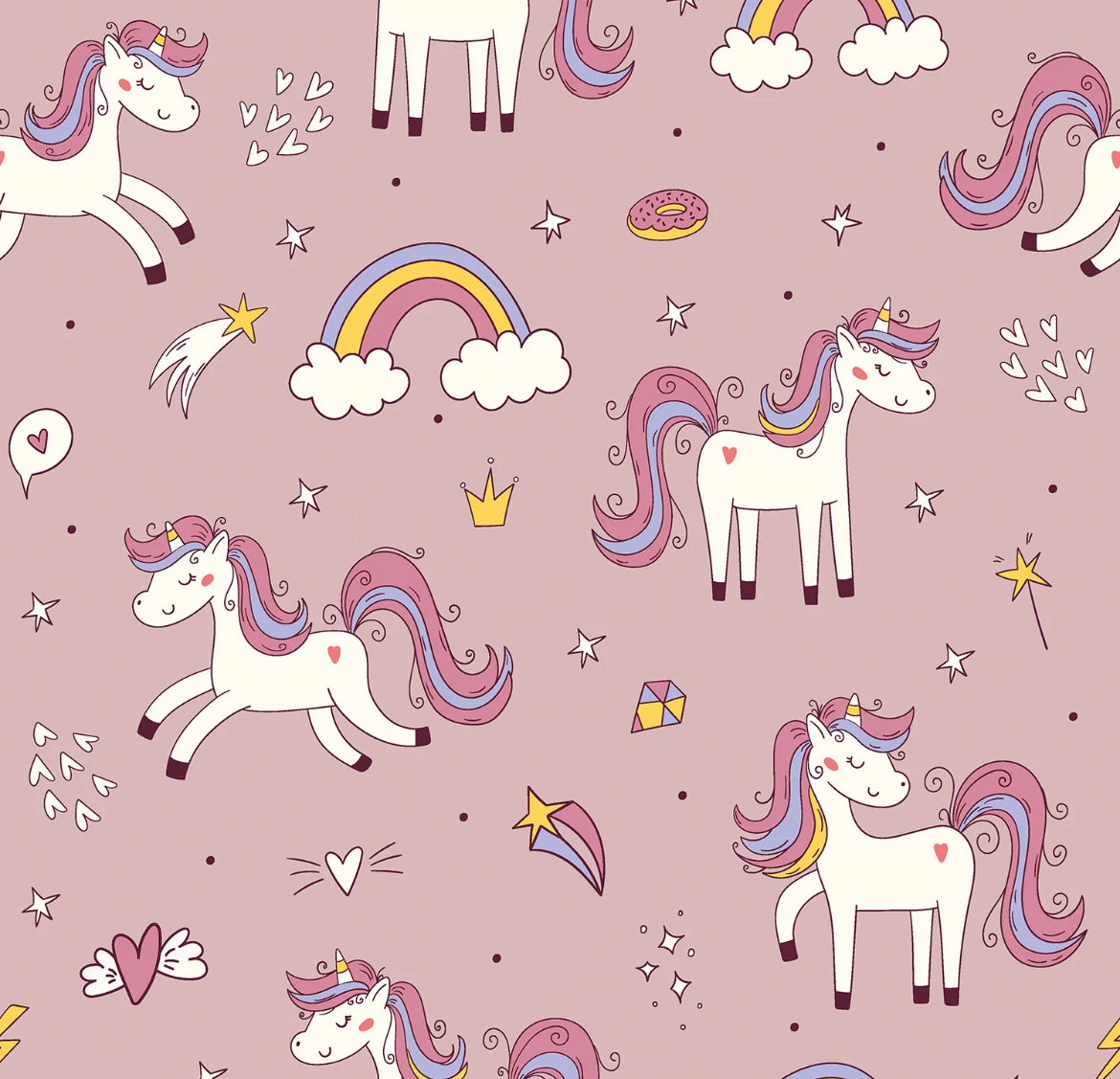 Jersey „Einhorn“ - Innenfutter für Walkbekleidung