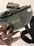 Crossbodybag aus Cord mit Bestickung (vegan) - Milli Wonka
