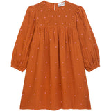 Musselinkleid DFRANKA copper brown - Danamade