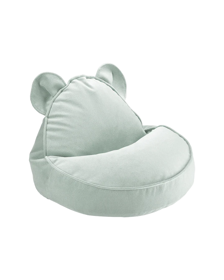 Sitzsack Bär Samt mint - Wigiwama