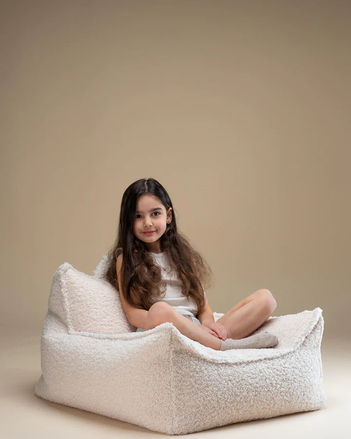 Sitzsack-Sessel "creme white Beanbag" - Wigiwama