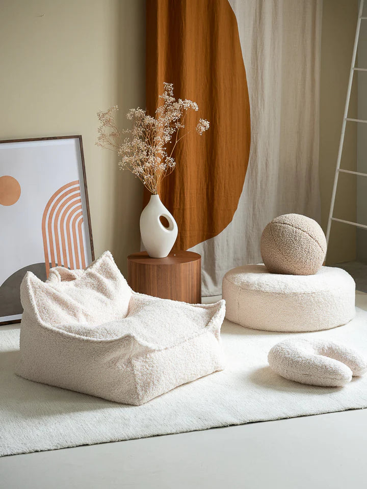 Sitzsack-Sessel "creme white Beanbag" - Wigiwama