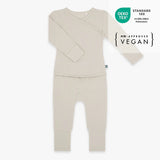 Langarm Easy-on Strampler essential beige - emma & noah