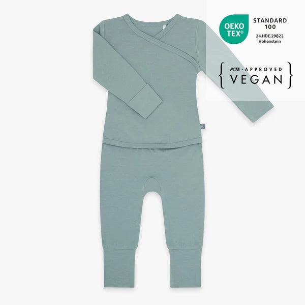 Langarm Easy-on Strampler essential mint - emma & noah