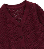 Cardigan needle out Baby feige - Müsli by Green Cotton