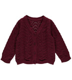 Cardigan needle out Baby feige - Müsli by Green Cotton