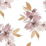Jersey "Flowers Lilac" - Innenfutter für Walkbekleidung
