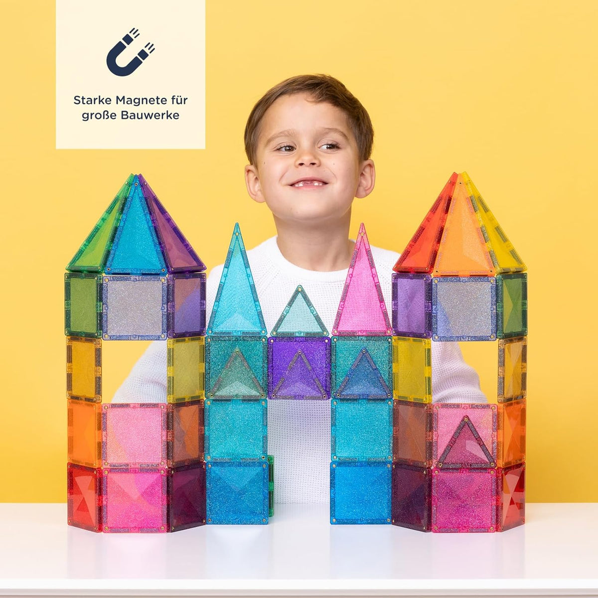Magnetbausteine GLITTER CASTLE PACK 48-tlg. - Connetix