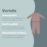 Schlafanzug lang 2-teilig essential berry - emma & noah