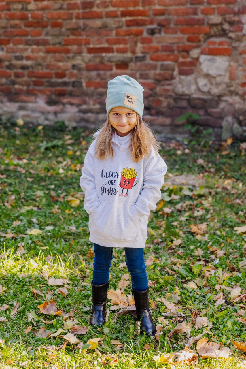 Kinder-Hoodie "Fries before Guys" - One Sweater