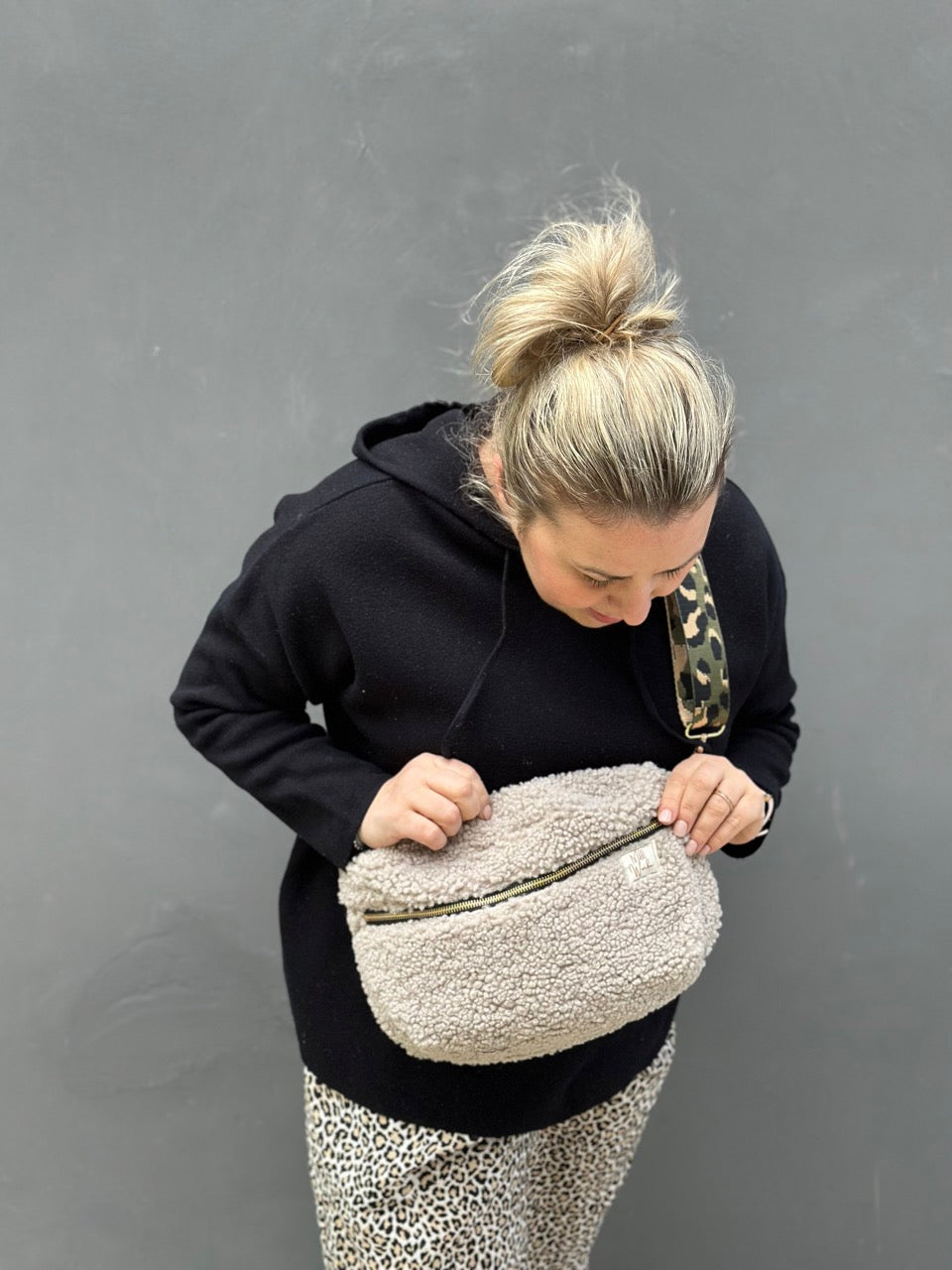 Crossbodybag "Teddy beige" (vegan) - Milli Wonka