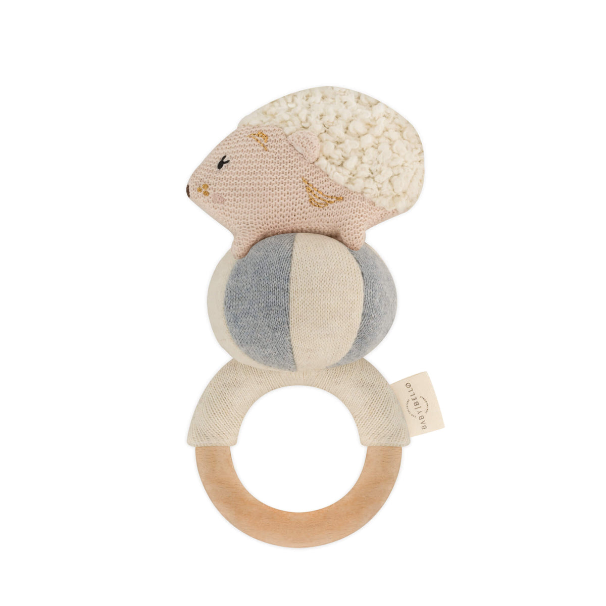 Rassel „Henny der Igel – Himmelblau“ - Babybello