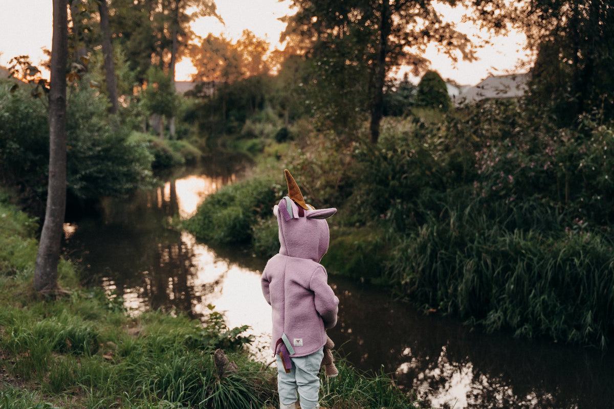 Walkjacke Einhorn bis Gr. 104 - Milli Wonka