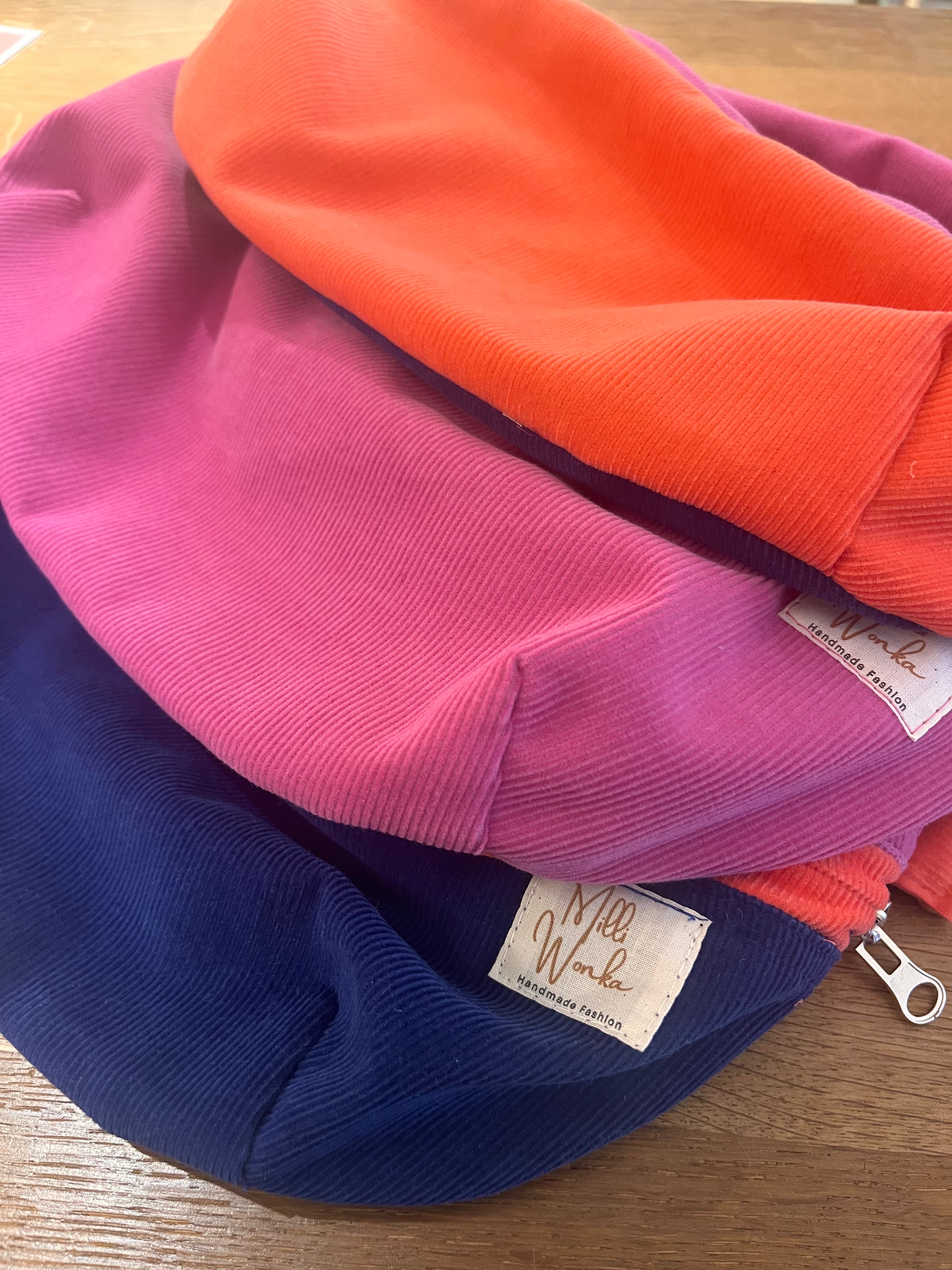 Shopper aus Cord / veganem Leder - Milli Wonka