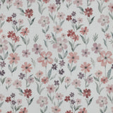 Musselin "Flowers Dusty Rose“ für Musselindecken