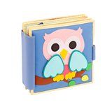 Pastell junge Eule – 6 Seiten Quiet Book - Ohne Personalisierung - Jolly Designs