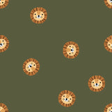 Jersey Löwe Khaki - Innenfutter für Walkbekleidung