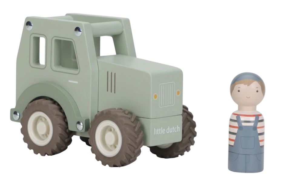 Holztraktor - Grün - Little Dutch