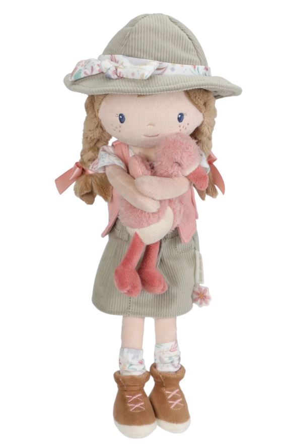 Kuschelpuppe Ranger Rosa - 35 cm - Safari Friends - Little Dutch