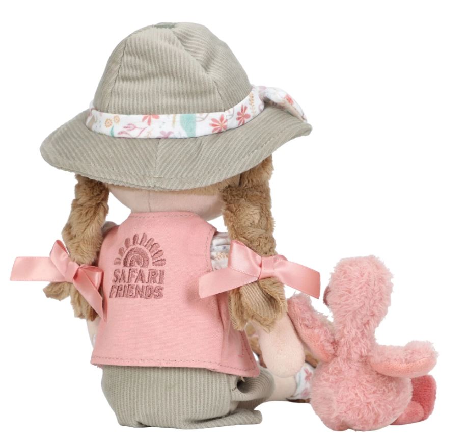 Kuschelpuppe Ranger Rosa - 35 cm - Safari Friends - Little Dutch