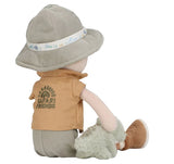 Kuschelpuppe Ranger Jim grün - 35 cm - Safari Friends - Little Dutch