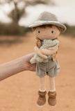 Kuschelpuppe Ranger Jim grün - 35 cm - Safari Friends - Little Dutch