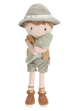 Kuschelpuppe Ranger Jim grün - 35 cm - Safari Friends - Little Dutch