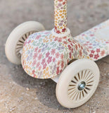 3-Rad-Roller – weiß geblümt - Little Dutch