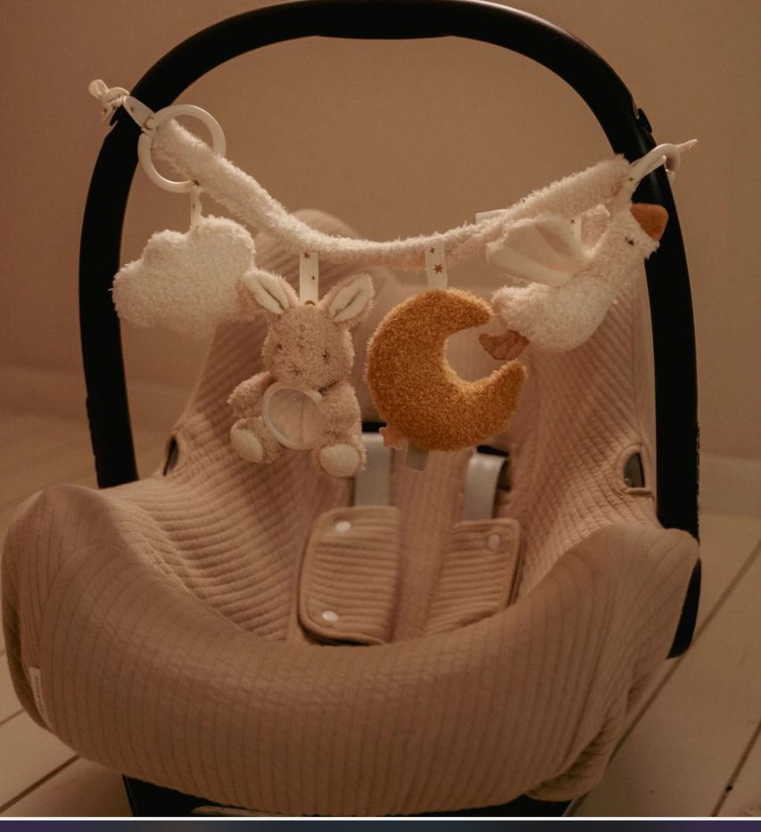 Kinderwagenkette - Beige - Newborn Naturals - Little Dutch
