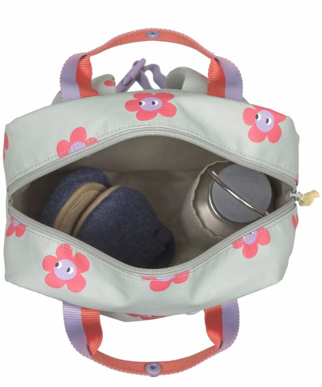 Kindergartenrucksack Square - Happy Trails, Blume - Lässig
