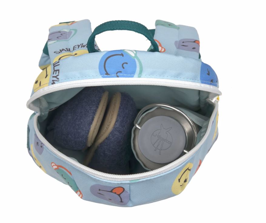 Kindergartenrucksack Tiny - SmileyWorld®, Blau - Lässig