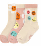 Kinder Socken 3er Set - SmileyWorld®, rosa - Lässig