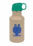 Edelstahl Kinder Trinkflasche 500 ml - Happy Trails, Frosch - Lässig