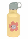 Edelstahl Kinder Trinkflasche 500 ml - Happy Trails, Blume - Lässig
