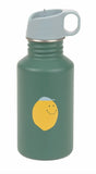 Edelstahl Kinder Trinkflasche 500 ml - Happy Fruits, Zitrone - Lässig