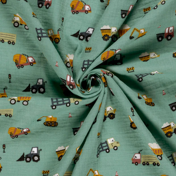 Badeponcho aus Musselin "Gemustert" - Milli Wonka