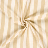 Musselin "Streifen Beige“ für Musselindecken