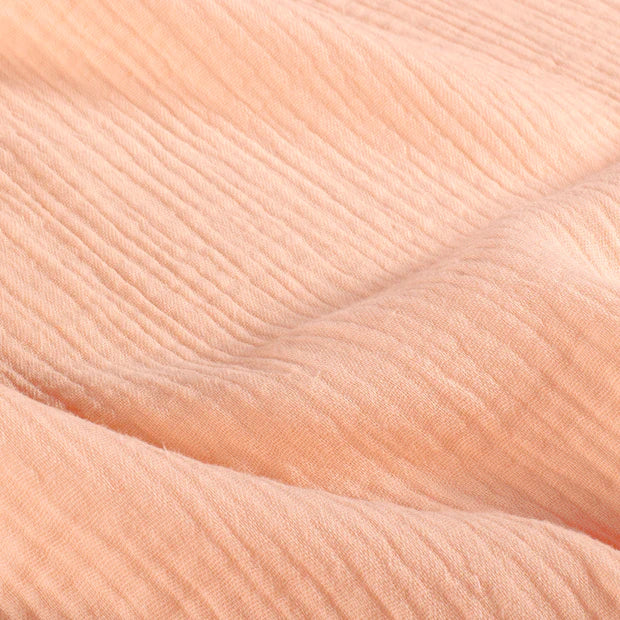 Musselin "Peach“ für Musselindecken