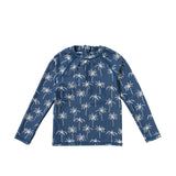 Badeshirt Tropic Sverre ensign blue - Salted Stories