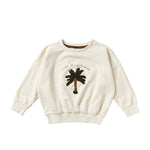 Oversize Sweater Palmen - shortbread - Salted Stories