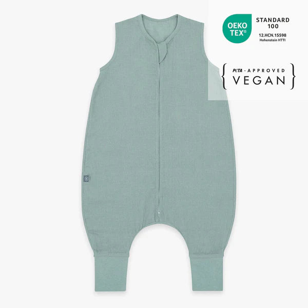 Leinen Schlafsack mit Füßen 0.5 TOG Essential mint versch. Längen