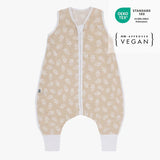 Musselin Schlafsack mit Füßen 0.5 TOG floral sand versch. Längen - emma & noah