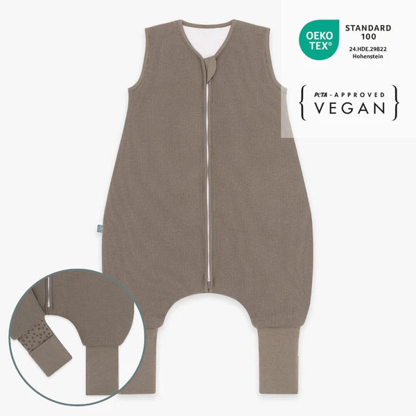 Schlafsack mit Umschlag-Fuß 2.5 TOG - essential taupe versch. Längen - emma & noah