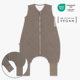 Schlafsack mit Umschlag-Fuß 2.5 TOG - essential taupe versch. Längen - emma & noah