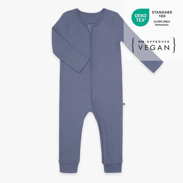 Schlafanzug mit Bündchen essential blau - emma & noah