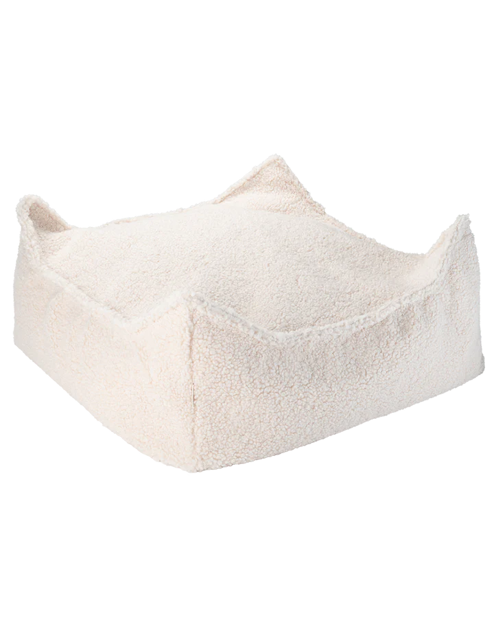 Teddy Ottoman Sitzkissen creme - Wigiwama