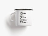 Tasse aus Emaille / Available - TypeAlive